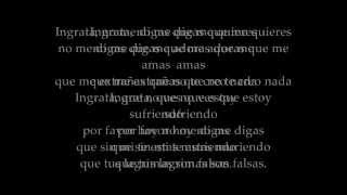 Ingrata  Cafe tacuba Letra [upl. by Nylimaj]