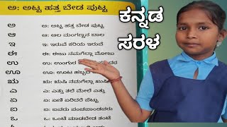 Kannada Varnamale Kannada swaragaluKannada vyanjanagalu Kannada alphabetskannada alphabet kid [upl. by Karas]