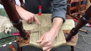 Windsor Chair Seat Restoration  Part 10 [upl. by Arrais]