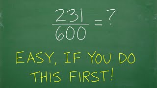 Reduce the fraction 231600 WITHOUT a calculator Easy if you do THIS FIRST [upl. by Nylle]