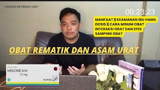 OBAT REMATIK DAN ASAM URAT  MELOXICAM 75 mg  15 mg  Dosis Efek Samping Meloxicam 15 mg [upl. by Niuqaoj]