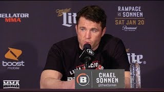 Bellator 192 Chael Sonnen PostFight Press Conference  MMA Fighting [upl. by Eah]