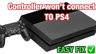 PS4 Controller won’t connect to PS4  How To Fix HOW TO CONNECT PS4 CONTROLLER TO PS4 WORKS 100 [upl. by Annailuj446]