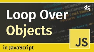 Looping Over Objects  JavaScript Tutorial [upl. by Ahcila]