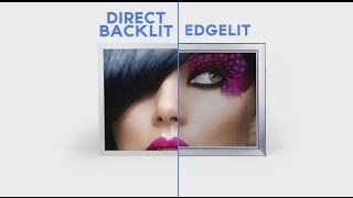 Direct Backlit vs Edgelit Lightboxes [upl. by Adnohsirk625]