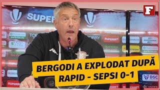 Cristiano Bergodi SCANDAL MONSTRU dupa Rapid  Sepsi 01 quotPE CE LUME TRAIESTIquot [upl. by Guild197]