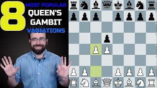 Top 8 Most Popular Queens Gambit Variations [upl. by Templia]