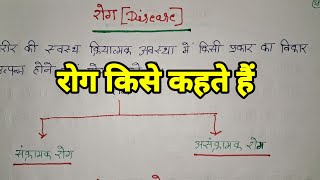 रोग किसे कहते हैं। रोग का परिभाषा। rog Kise Kahate Hai Rog ka paribhasha disease [upl. by Aurelea94]