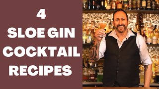 4 Delicious Sloe Gin Cocktail Recipes Lets Talk Drinks [upl. by Cahn119]