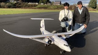 X66 Transonic TrussBraced Wing  RC Airplane  First Flight [upl. by Dewhurst]