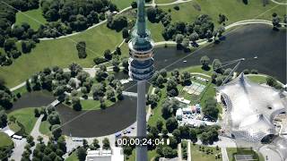 Fernsehturm Olympiaturm im Olympiapark in München [upl. by Amaral]