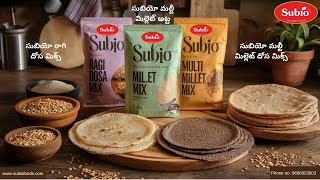 Subio Multi Millet Dosa Mix Subio Ragi Dosa Mix Subio Multi Millet Atta [upl. by Alamaj]