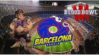 Halflings Vs Halflings  Blood Bowl 3  Barcelona Bagels Game 1 [upl. by Forest813]