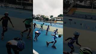 Skating video banked track practice rollerskating inlineskating [upl. by Noteloc273]