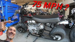 75 MPH minibike with one mod [upl. by Ennaitsirk]