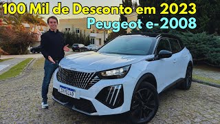 Voltou O Elétrico que mais Recebeu Desconto em 2023 novo Peugeot e2008 [upl. by Palocz275]