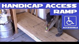 DIY Handicap  wheelchair access ramp [upl. by Lose]