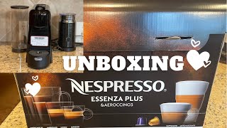 Nespresso Essenza Plus amp Aeroccino 3 Unboxing  Original Line First Impressions [upl. by Olecram]