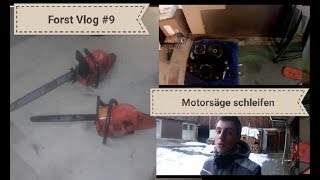 Forst Vlog 9 Motorsägen Schleiftechnik und Wabko Luftkompressor zerlegt [upl. by Morril]