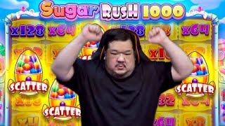 BBC TRIGGER THE JACKPOT ON SUGAR RUSH 1000X 2ND WIN STREAK [upl. by Diella]