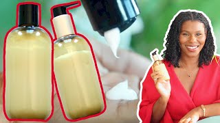 How To Make HAIR CONDITIONER  RINSE OUT and LEAVE IN Recipes [upl. by Lundquist]