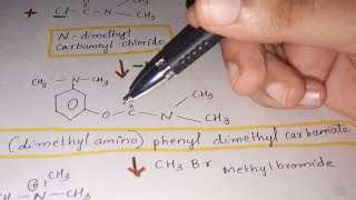 Synthesis of Neostigmine Medicinal Chemistry  Bpharma Gpat [upl. by Gairc]