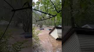 Car floats away amid Helene in Mars Hill NC [upl. by Bonneau689]