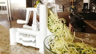 How to Use a Spiralizer  GetFitWithLeyla [upl. by Toomin]