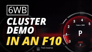 6WB Digital Cluster Demo in BMW F10 [upl. by Nnayr782]