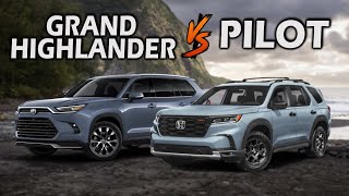 2024 Toyota Grand Highlander VS 2025 Honda Pilot Overview Spec Price [upl. by Dawson]