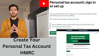 HMRC  Personal Tax Account UK Creation  international student Step by StepOn Provisional licence [upl. by Vahe]