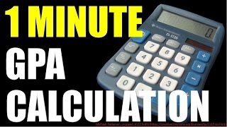 How to Calculate GPA in 1 minute [upl. by Barbara-Anne]