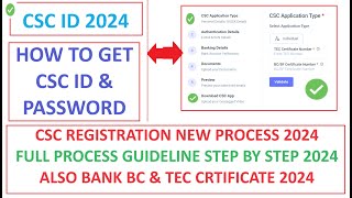 CSC NEW REGISTRATION PROCESS 2024  FULL GUIDELINE STEP BY STEP FULL PROCESS viral csc cscvle [upl. by Akelahs]