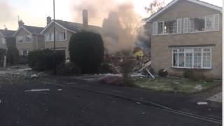 House destroyed by explosion in Haxby [upl. by Avelin]