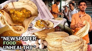 Kolkata Famous Raju da Pocket Paratha  Raju da 20  Kolkata Street Food  Swapnapuri Sweets [upl. by Fraya]