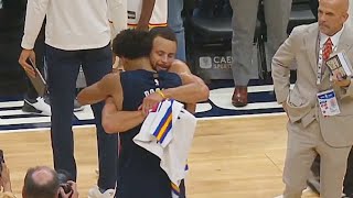 Stephen Curry Shares Emotional Moment Greeting Jordan Poole Again Warriors vs Wizards [upl. by Alexandro]