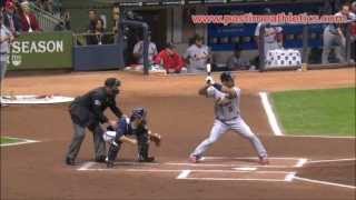 Albert Pujols Home Run Swing Slow Motion  Cardinals Angels MLB [upl. by Souvaine622]