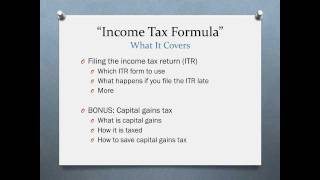 Income Tax Formula  Your guide to understanding and saving income tax [upl. by Jesher]