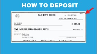 How To Deposit a Cashiers Check 2024  Updated [upl. by Tray417]