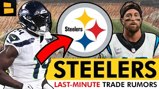 LATEST Steelers Trade News DK Metcalf Trade POSSIBLE Pittsburgh IN TALKS For Adam Thielen [upl. by Etteyniv242]