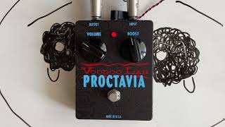 Voodoo Lab Proctavia Octave Fuzz Pedal Demo w Strat HSH amp MS Valvestate DRV Ch no talking [upl. by Moshell]