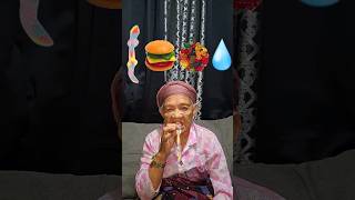 Great Grandmother👵Eating Food Emoji Challenge🍒 emojieatingchallenge makan gummybear food shorts [upl. by Vories224]