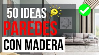 💡50 Ideas Para Decorar Tu Pared Con Listones de Madera  Diseño de Interiores 2023 [upl. by Atimed687]