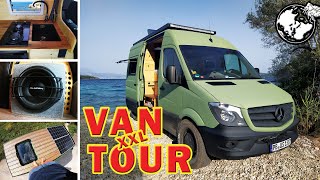 DIY Campervan ┃ XXL Roomtour ┃ Mercedes Sprinter Selbstausbau [upl. by Atiuqaj]