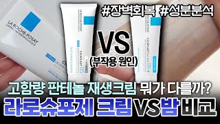 구매 전 꼭 보세요 피부과 유명템 라로슈포제 시카플라스트 크림 VS 밤 비교amp성분 분석ㅣ사용 후기ㅣ부작용 원인ㅣ피부장벽크림ㅣ올영 재생크림ㅣ약국템ㅣ고함량 판테놀ㅣ레이저 후 재생크림 [upl. by Ameline]