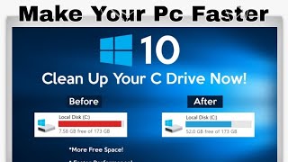 How to cleanup windows 10 C Drive 2023  Make your laptoppc faster  Hriant360 [upl. by Altman740]