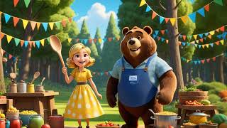 kiddos Short story Goldie and the Three Bears Magical Adventure 🐻  Friendship amp Fun in the Forest [upl. by Oibaf180]