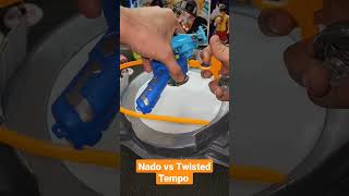 Nado Vs Twisted tempo Beyblade Fight [upl. by Ivey]