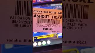 potawatomi casino 50 into quick 108 ez money [upl. by Attiuqram483]