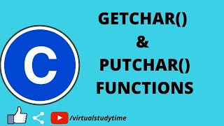 Getchar and putchar functions in c [upl. by Eehtomit]